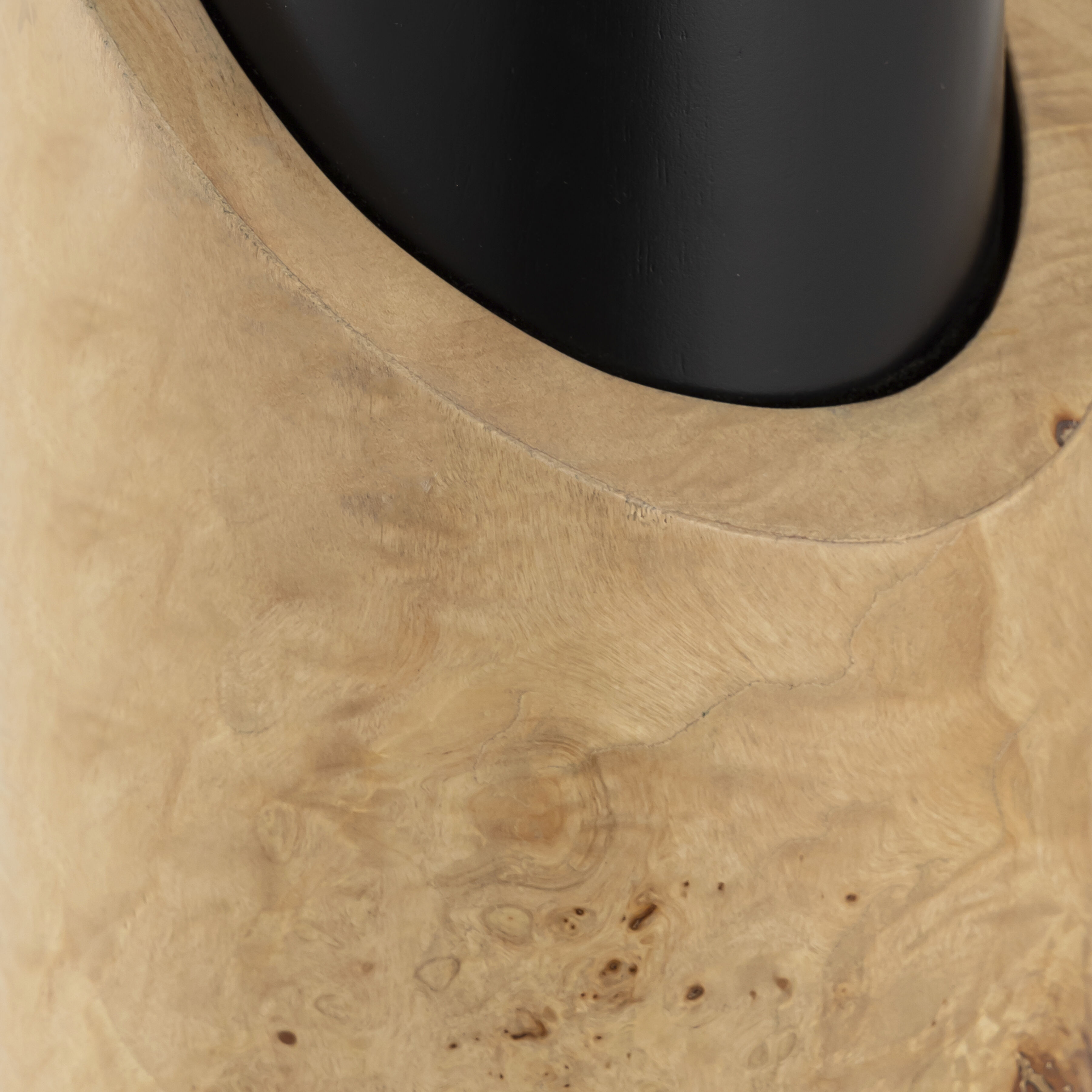 Kincaid 29.5 inch 150 watt Natural Burl with Matte Black Table Lamp Portable Light