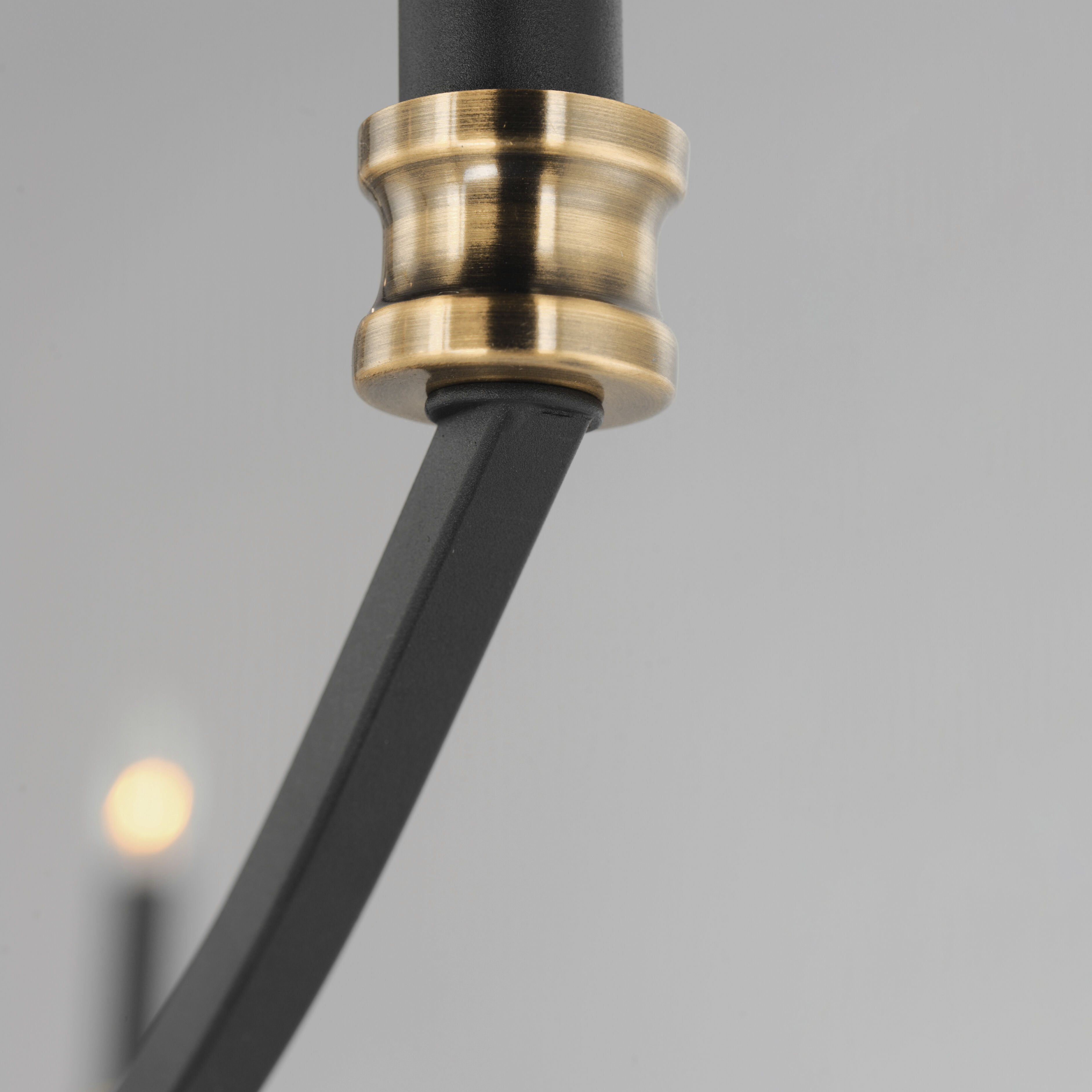 Charlton 8 Light 48 inch Black/Antique Brass Multi-Tier Chandelier Ceiling Light