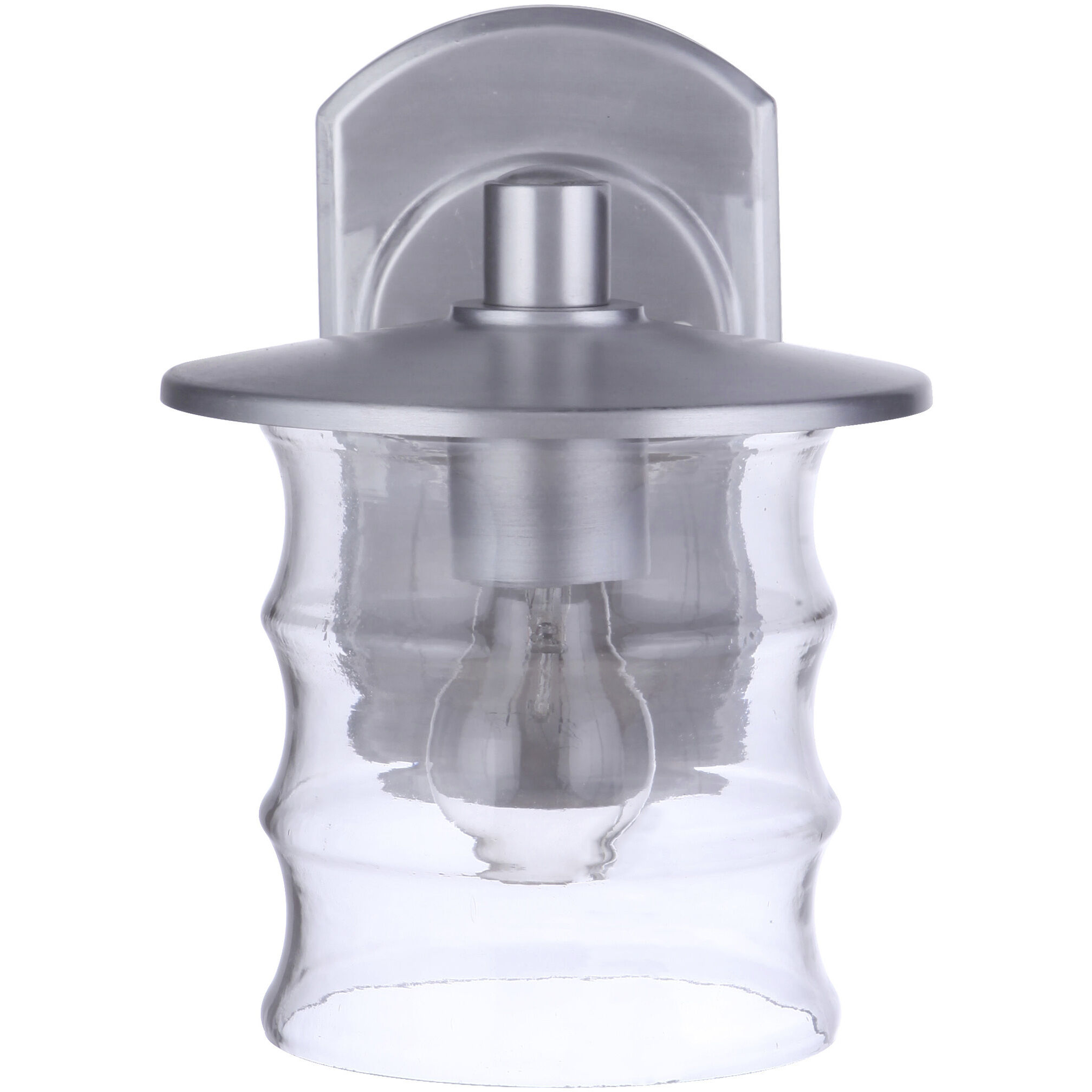 Canon Outdoor Wall Mount in Satin Aluminum, Small