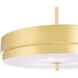 Elliott LED 23 inch Modern Brass Pendant Ceiling Light