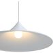 Vistara 1 Light 27.5 inch Sand White Pendant Ceiling Light