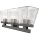 Astor 3 Light 23 inch Matte Black Vanity Wall Light