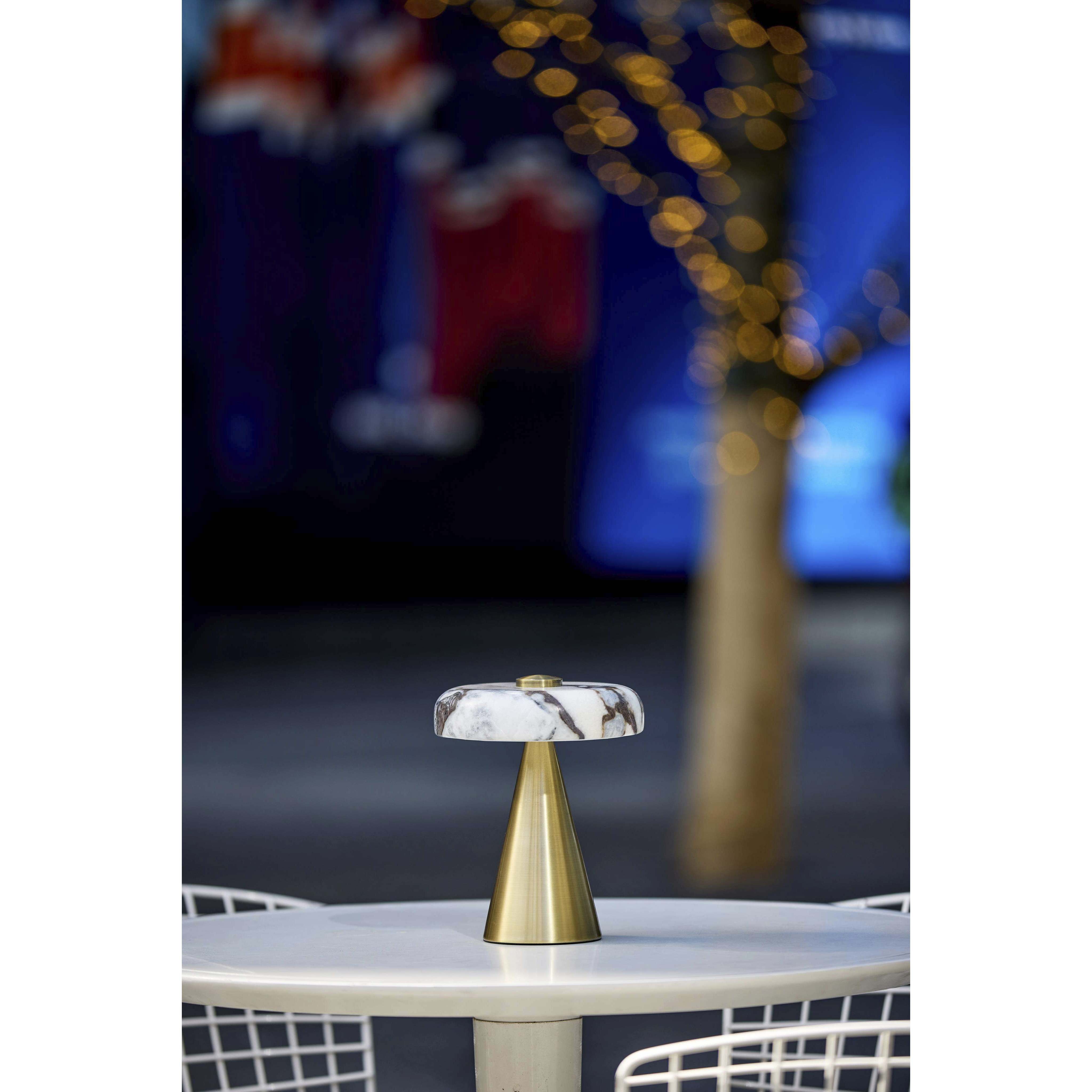 Randy 9 inch 3.00 watt Antique Brass Cordless Table Lamp Portable Light