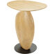 Ravi 24 X 20 inch Top: Brown; Base: Black End Table