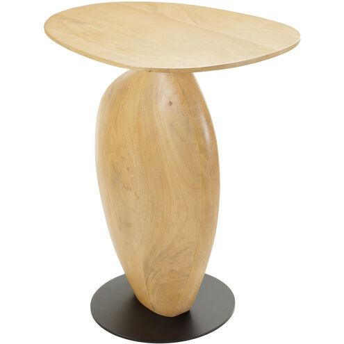 Ravi 24 X 20 inch Top: Brown; Base: Black End Table