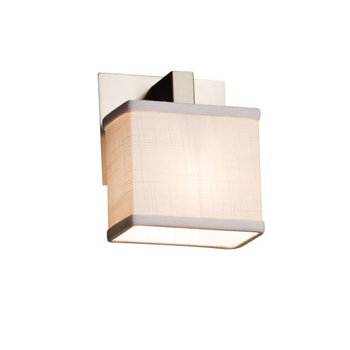 Textile 6 inch Polished Chrome ADA Wall Sconce Wall Light