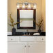 Veneto Luce 4 Light 27.75 inch Brushed Nickel Bath Vanity Light Wall Light in 2800 Lm LED, Amber (Veneto Luce)