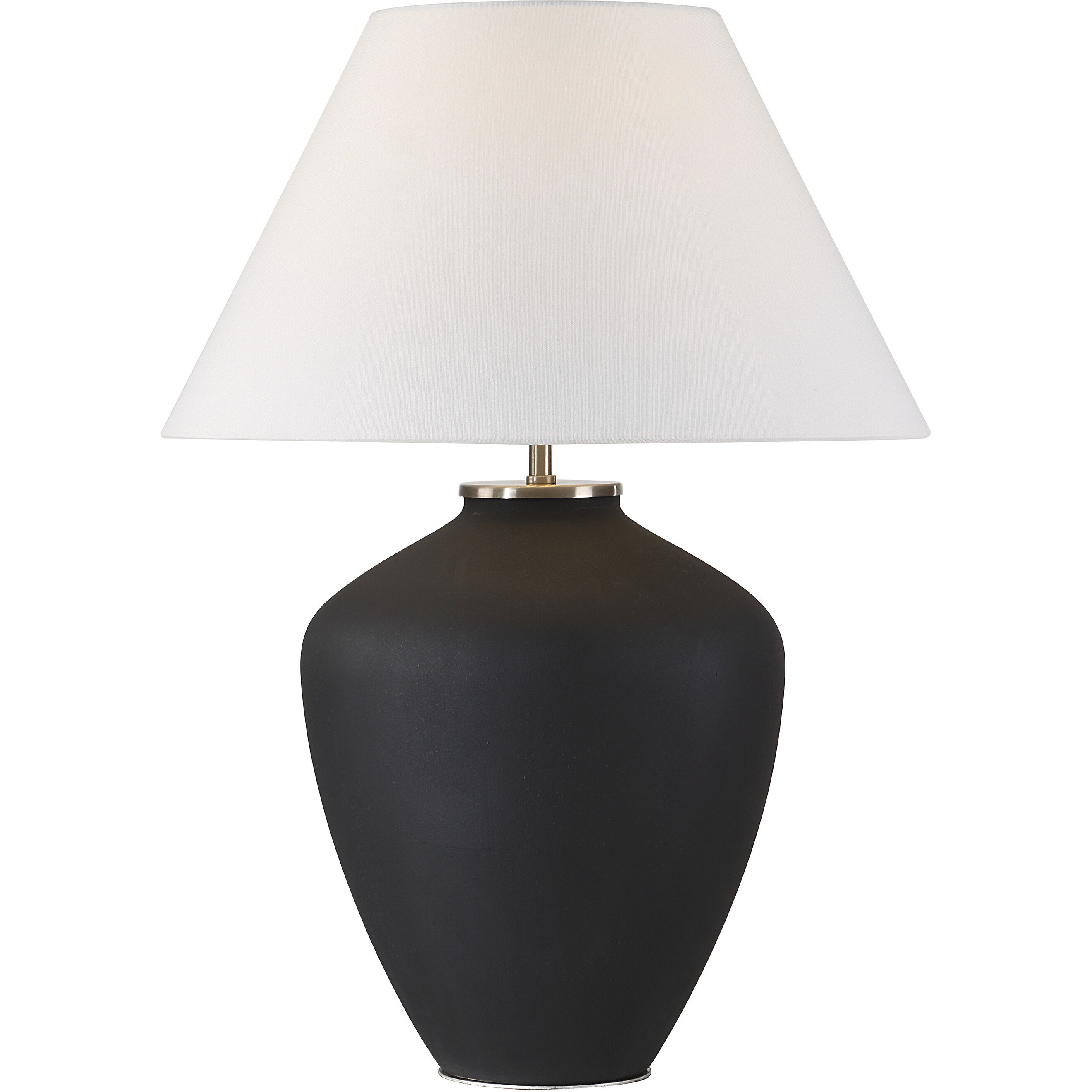 Jennie 27.5 inch 60.00 watt Textured Matte Black and Antique Nickel Table Lamp Portable Light