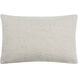 Artisanal 22 X 14 inch Black Lumbar Pillow in 14 x 22