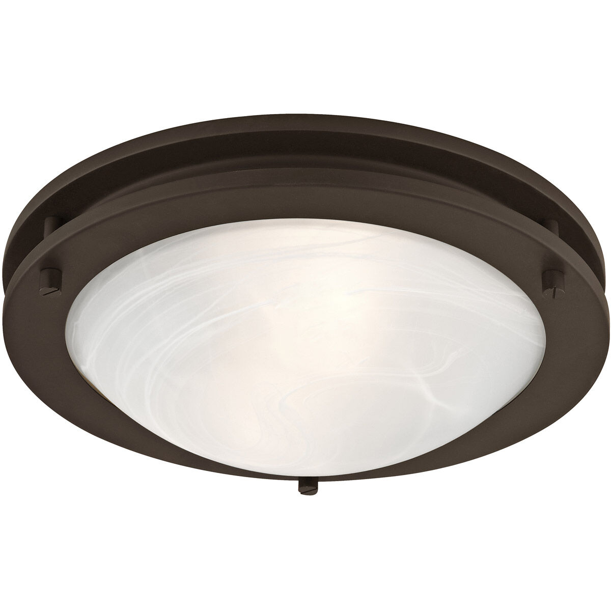 Ariel 2 Light 11 inch Bronze Flush Mount Ceiling Light