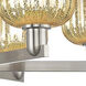 Preston 6 Light 23.88 inch Satin Nickel Chandelier Ceiling Light in Mercury Glass