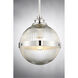 Modern 1 Light 10 inch Polished Nickel Mini-Pendant Ceiling Light