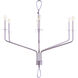 New Traditional 6 Light Sand Dollar and Silver Chandelier Ceiling Light