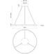 Anello Minor LED 32 inch Black Pendant Ceiling Light