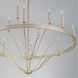 Isabella 12 Light 52 inch Winter Gold Chandelier Ceiling Light