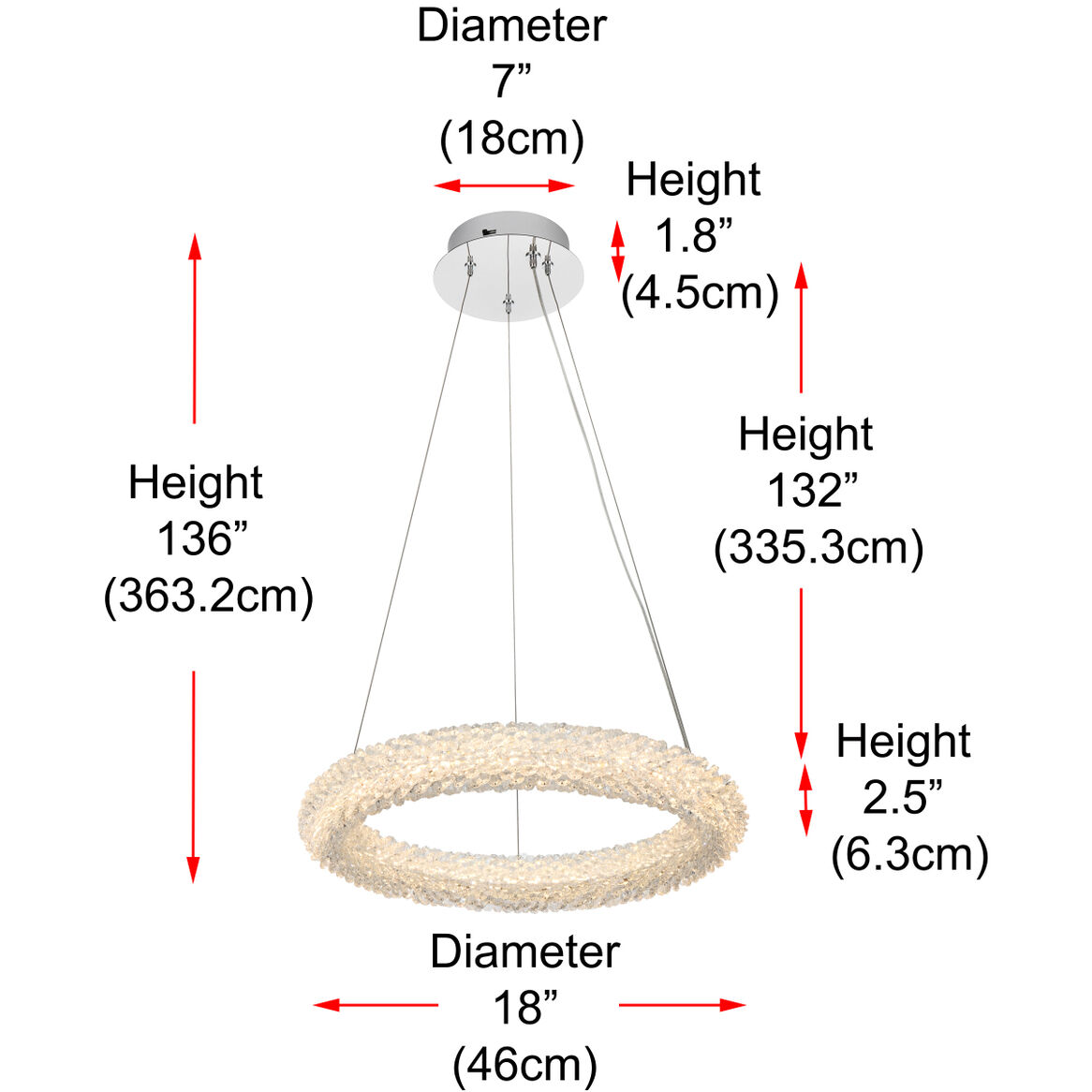 Bowen 1 Light 18 inch Chrome Chandelier Ceiling Light