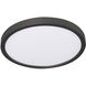 Edge Round 1 Light 8 inch Black Flush Mount Ceiling Light
