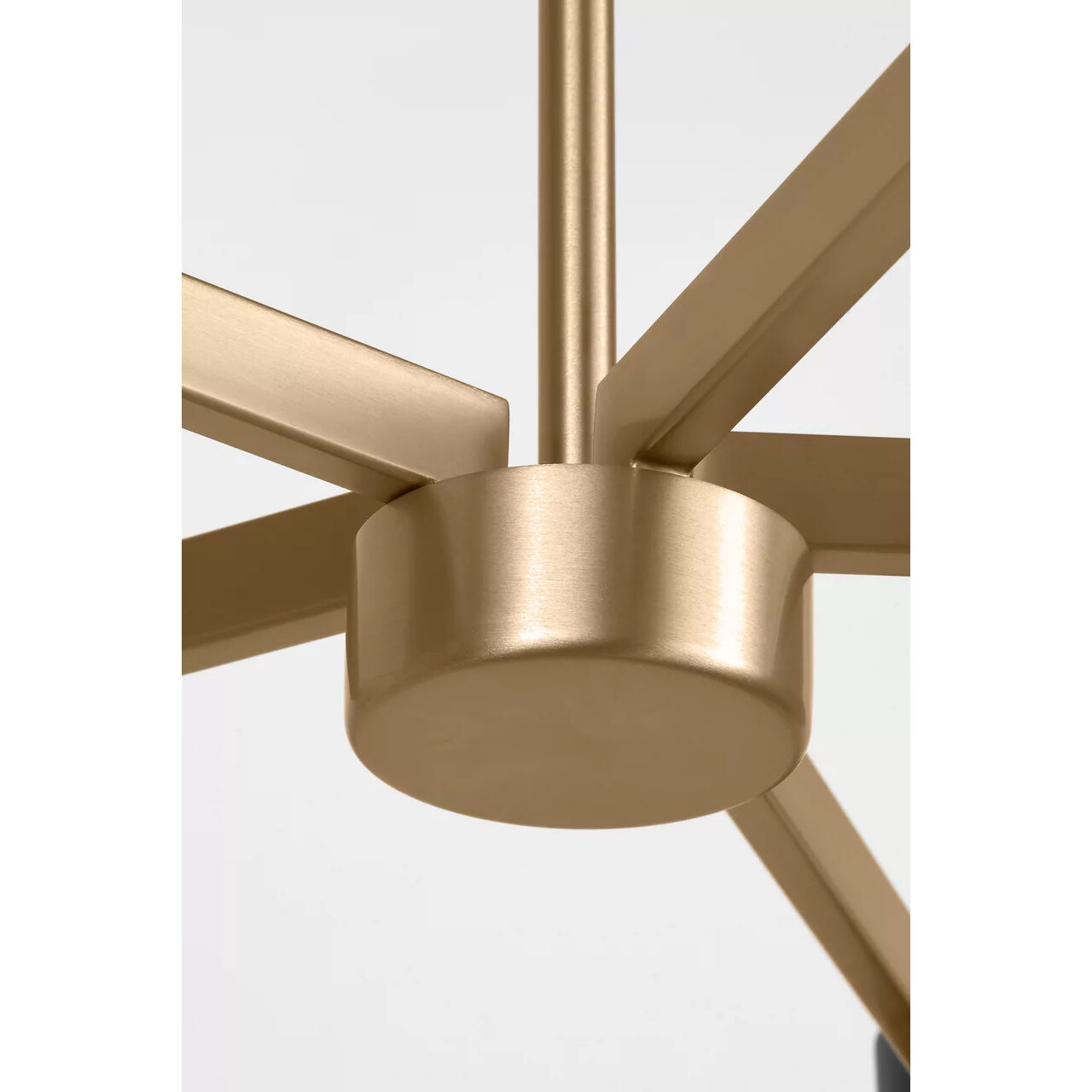 Zentro 5 Light 29 inch Satin Brass Chandelier Ceiling Light in Standard