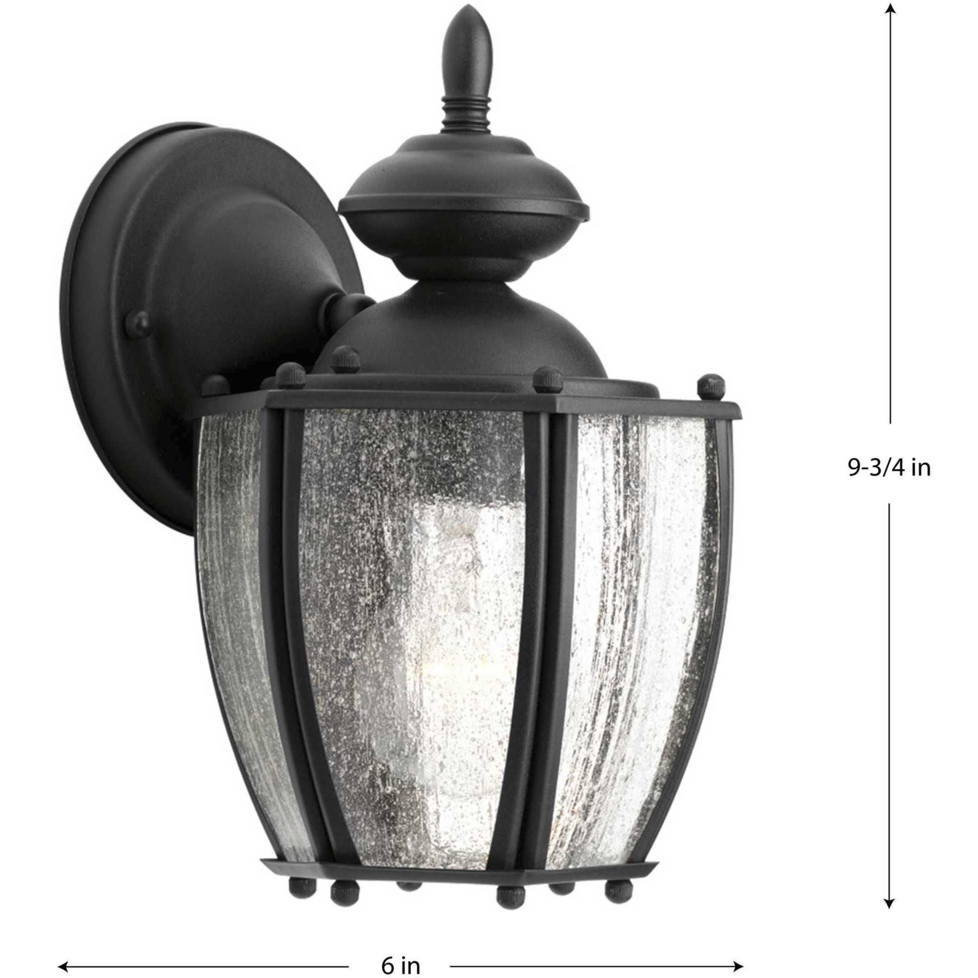 Roman Coach 1 Light 10 inch Textured Black Outdoor Wall Lantern, Small