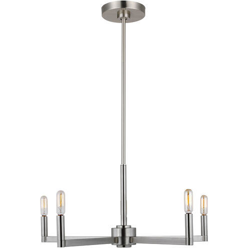Fullton 5 Light 24 inch Brushed Nickel Chandelier Ceiling Light