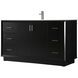 Hayes 60 X 22 X 35 inch Black Vanity Sink Set