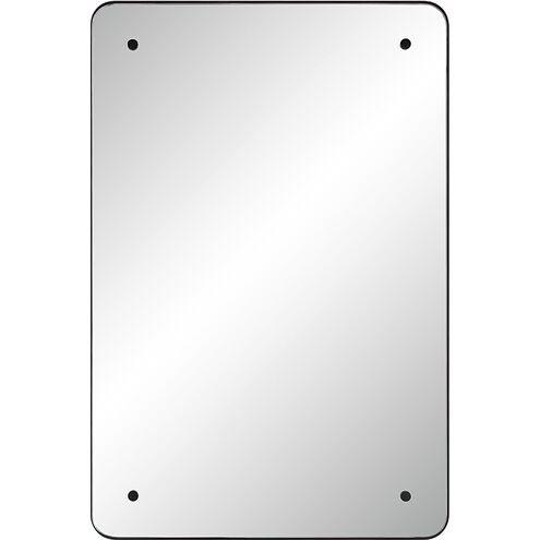 Aine 36 X 24 inch Matte Black Wall Mirror