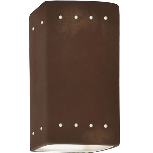 Ambiance LED 5.25 inch Real Rust Wall Sconce Wall Light
