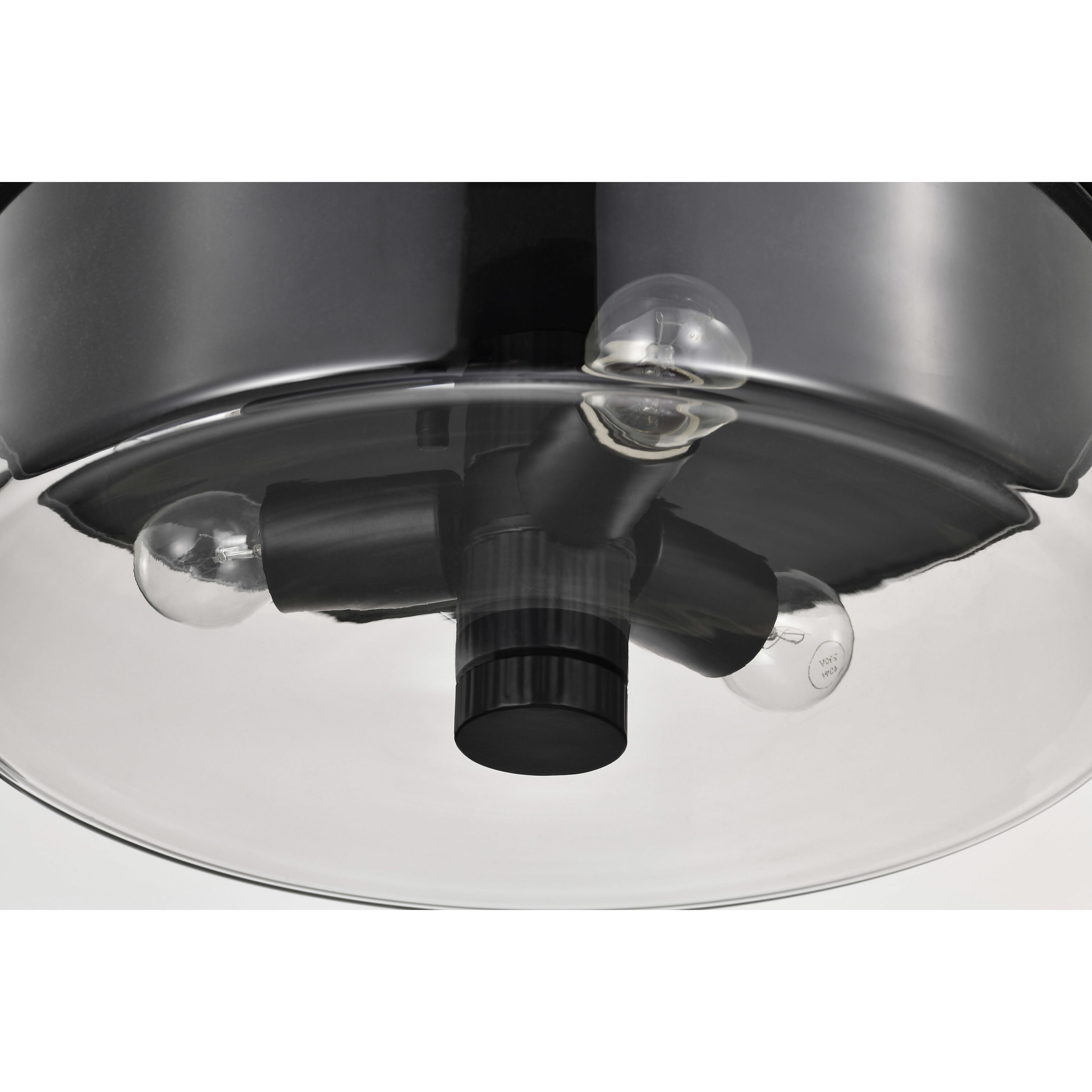 Clarksville 15 inch Matte Black Flush Mount Ceiling Light