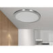 ModPLUS LED 12 inch Brushed Steel Flush Mount Ceiling Light