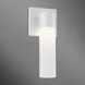 Aero ADA Wall Sconce Wall Light in Textured White with Antique Brass Accent