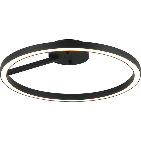 The Trundle LED Matte Black Flush Mount Ceiling Light