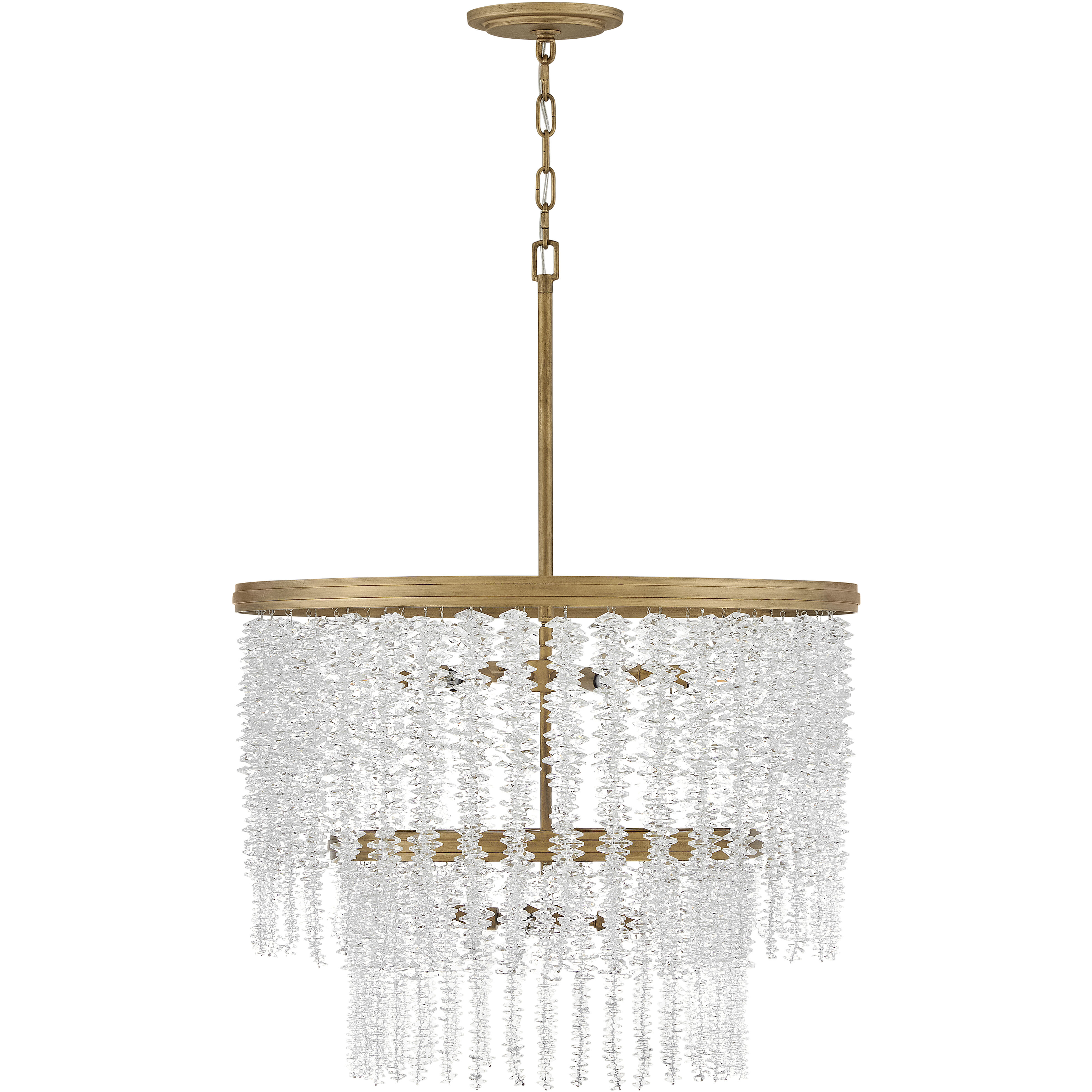 Rubina 10 Light 26 inch Burnished Gold Chandelier Ceiling Light
