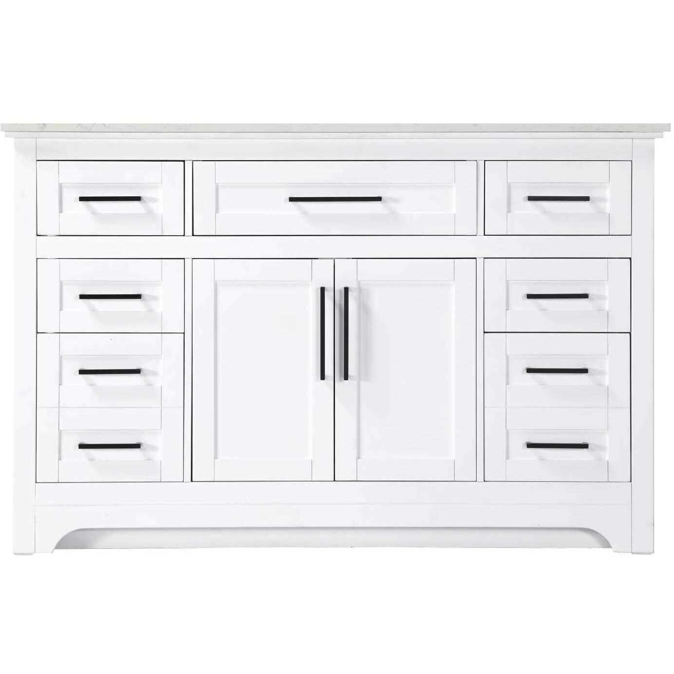 Remington 54 X 35 inch White Bathroom Vanity Cabinet