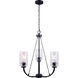 Madison 3 Light 21 inch Black Chandelier Ceiling Light