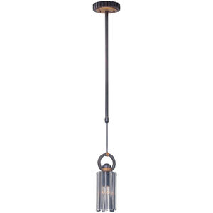 Foster 1 Light 6 inch Grecian Bronze Mini Pendant Ceiling Light in Without Crystals, Without Glass, Without Shade