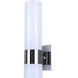 Maxine 2 Light 4.75 inch Chrome Vanity Light Wall Light