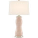 Ondine 30.5 inch 150 watt Blush/Silver Leaf Table Lamp Portable Light