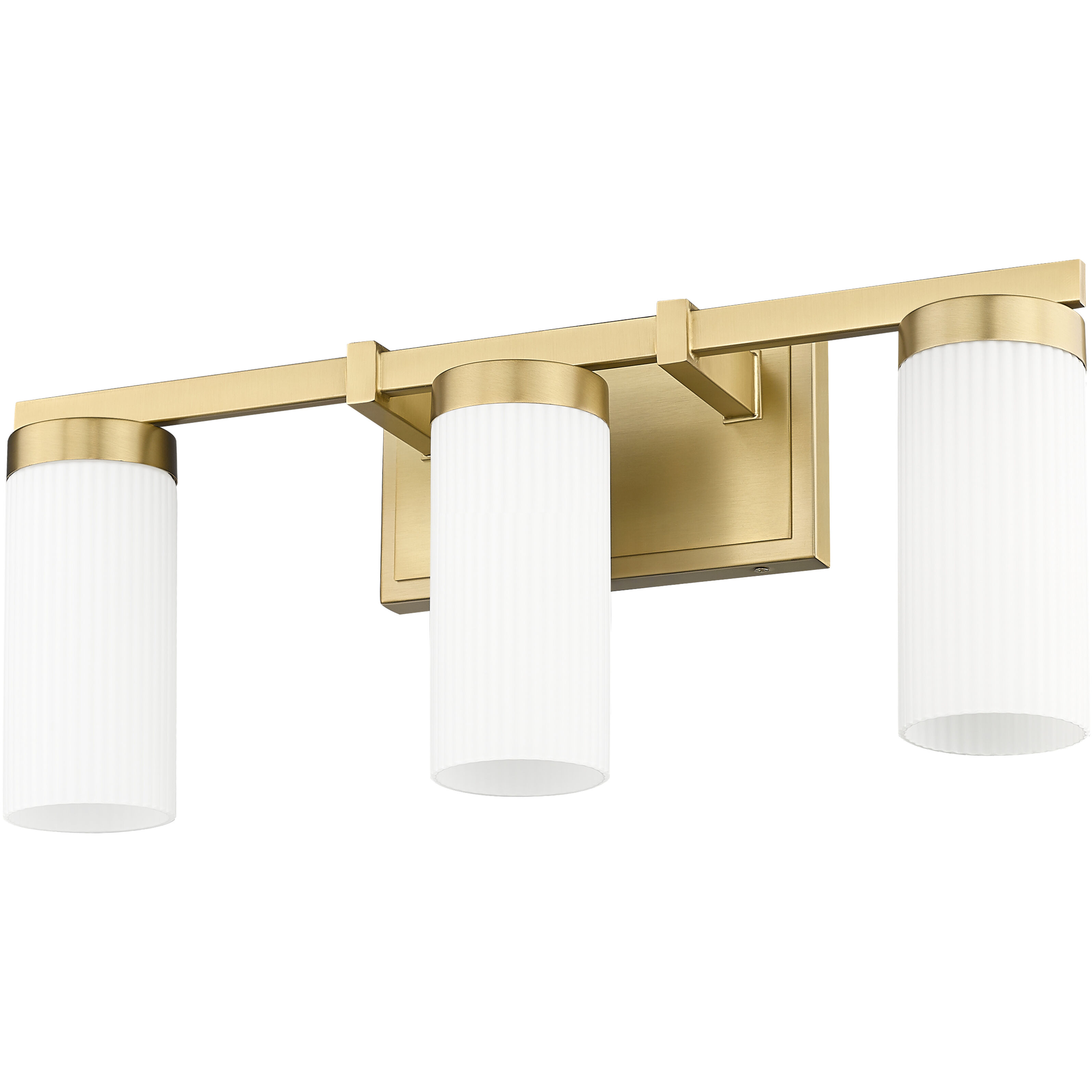 Danica 3 Light 20.5 inch Modern Gold Bath Vanity Light Wall Light