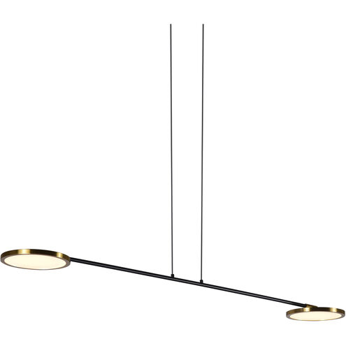 Artisan Collection/TORINO Series 39 inch Antique Brass Linear Pendant Ceiling Light