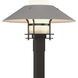Henry 1 Light 15.8 inch Coastal White and Coastal Burnished Steel Outdoor Post Light in Opal