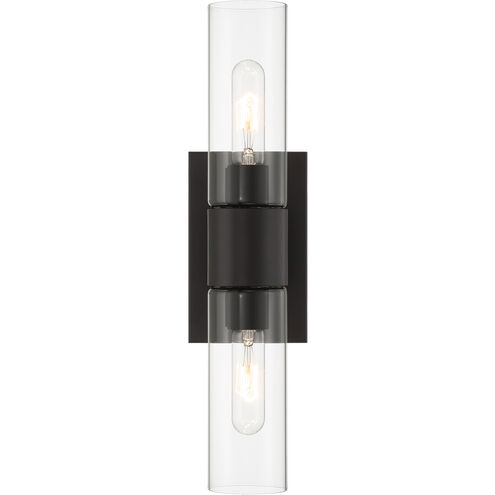 Anton 2 Light 4.5 inch Matte Black Wall Sconce Wall Light