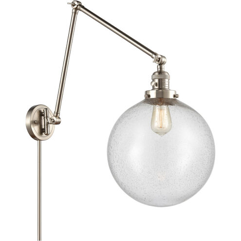 XX-Large Beacon 34 inch 60.00 watt Brushed Satin Nickel Swing Arm Wall Light