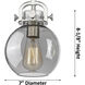 Downtown Urban Newton Sphere 6 Light 26 inch Matte Black Statement Chandelier Ceiling Light