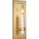 C&M by Chapman & Myers Marston 1 Light 4.25 inch Burnished Brass ADA Wall Sconce Wall Light