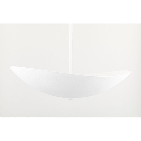 Fabius LED 24 inch White Plaster Pendant Ceiling Light, Small