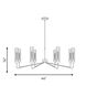 Baker 8 Light 44 inch Warm Brass Chandelier Ceiling Light, Essentials