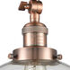Franklin Restoration XX-Large Beacon LED 12 inch Antique Copper Semi-Flush Mount Ceiling Light in Clear Glass, Franklin Restoration