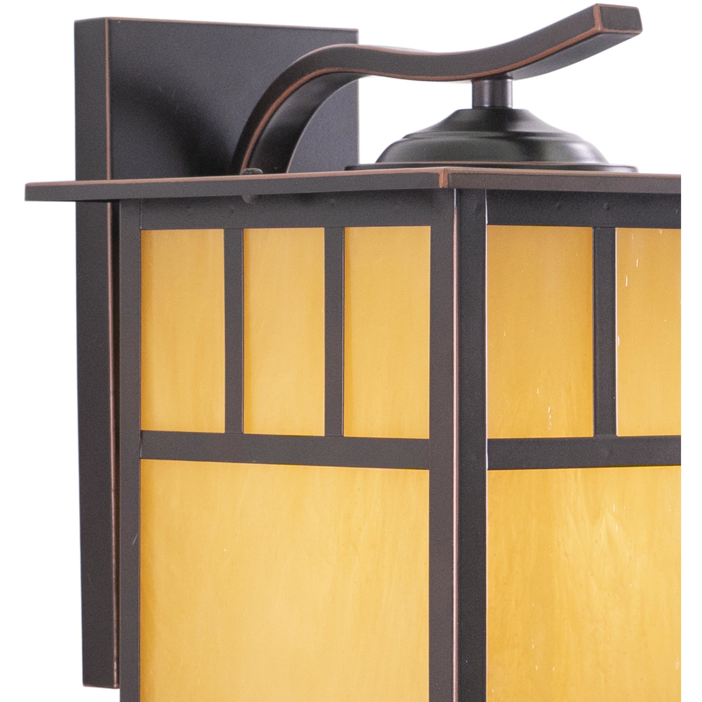 Mission LED 12.5 inch Burnished Bronze Outdoor Wall