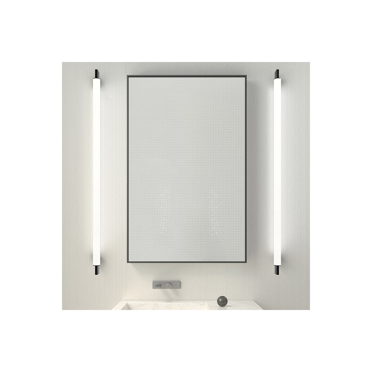Keel LED 2.25 inch Satin Black Bath Bar Wall Light