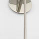 J. Randall Powers Hackney LED 10.75 inch Polished Nickel Tail Sconce Wall Light
